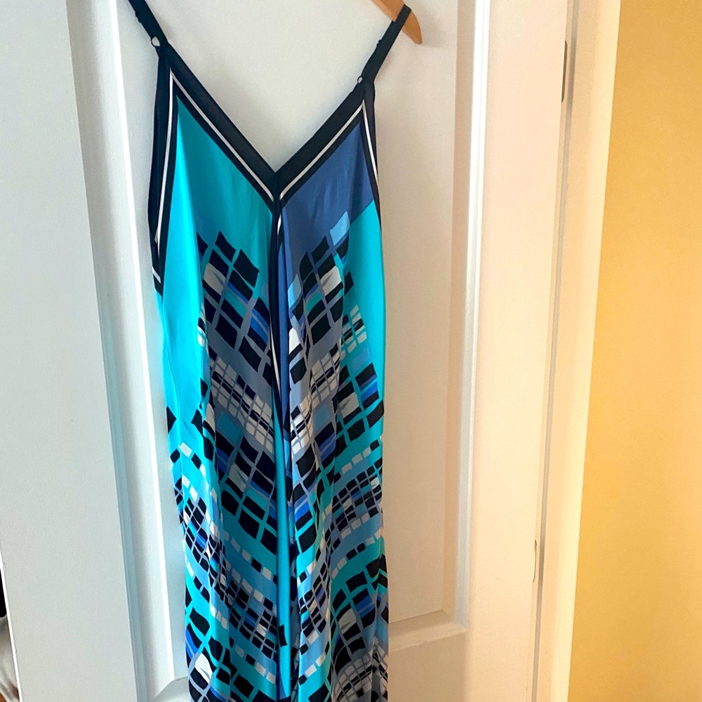 Printed blue Dress by Nic and Zoe!